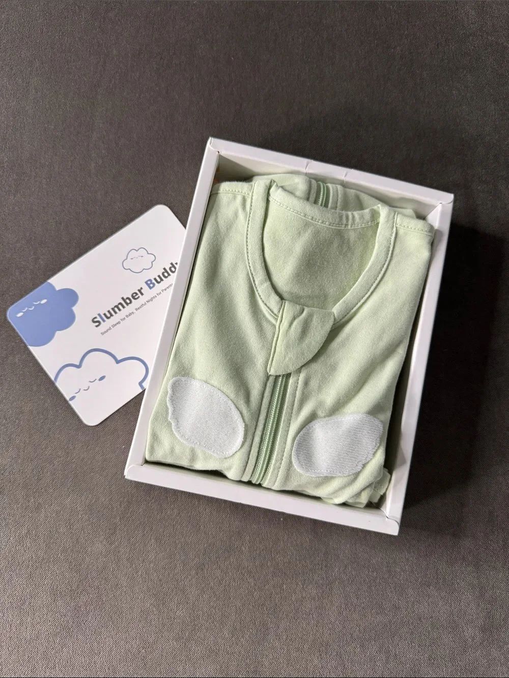 Slumber Buddy Sage Green Baby Sleep Sack Zip-Up Swaddle SMALL 1-3mth 8-14lbs NEW